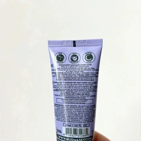 NWT Mudmasky Midnight Hand Mask - 40 ml - Picture 4 of 8